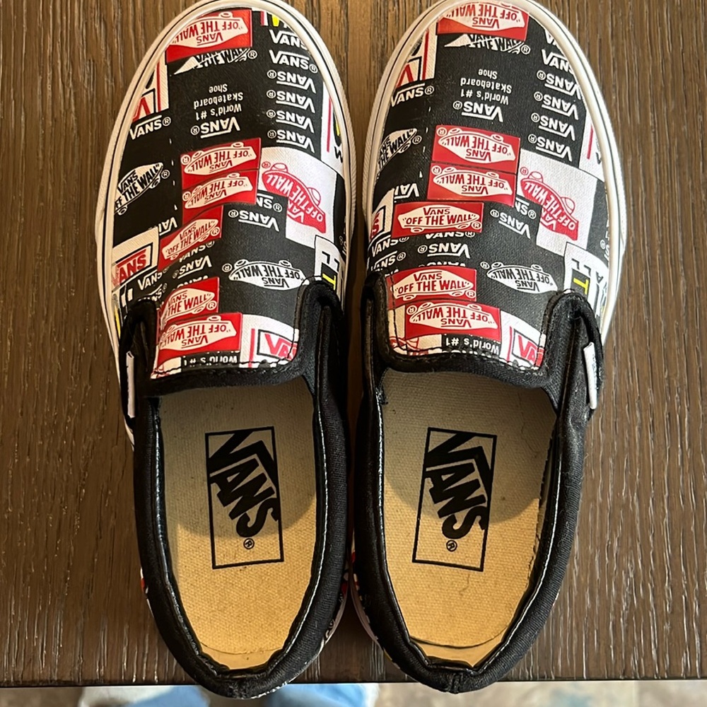 Vans these are new my son grew out of these before ever wearing. Size 4.0 youth